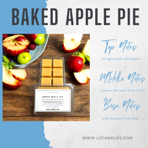 Baked apple pie wax melts